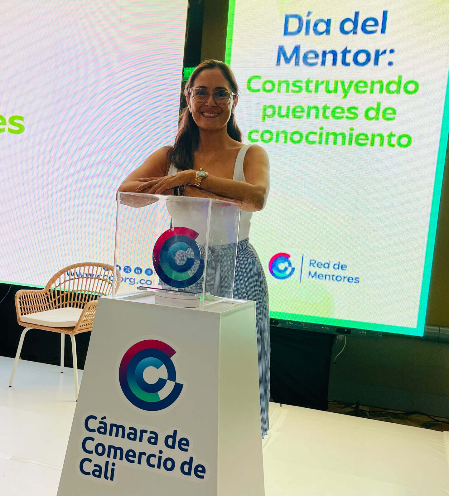 Margarita mentora de la camara de comercio